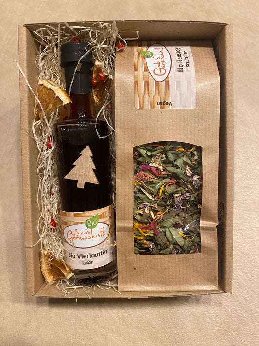 Bio Geschenks-Set Likör+Tee